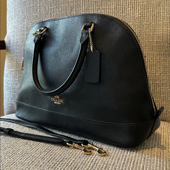 Coach F57524 Black Leather Satchel Bag - Picture 17 of 17